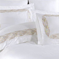 Постільна білизна Dantela Vita сатин з вишивкою - Alina gri сірий євро