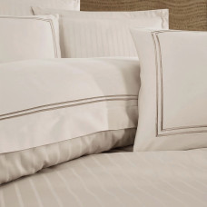 Постільна білизна Dantela Vita сатин з вишивкою - Imge bej бежевий євро