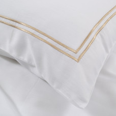 Постільна білизна Dantela Vita сатин з вишивкою - Imge beyaz білий євро