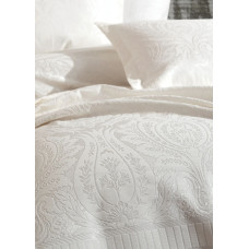 Покривало жакард з наволочками Dantela Vita - Hazel krem кремовий євро