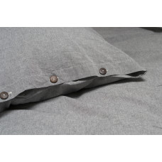 Постільна білизна Lotus Home Washed cotton - Solid antracite сімейний