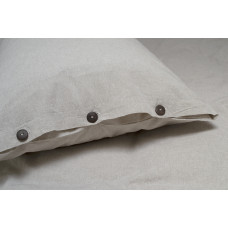 Постільна білизна Lotus Home Washed cotton - Solid kahve-bej євро