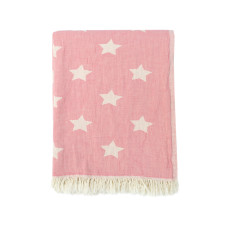 Плед-накидка Barine - Stars Throw pembe рожевий 130*170