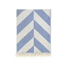 Плед-накидка Barine - Fishbone Denim синій 130*180