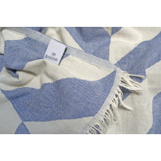 Плед-накидка Barine - Fishbone Denim синій 130*180