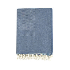 Плед-накидка Barine - Tan Throw denim синій 125*180