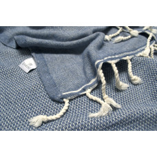 Плед-накидка Barine - Tan Throw denim синій 125*180