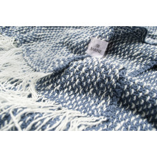 Плед-накидка Barine - Wave indigo синій 140*170