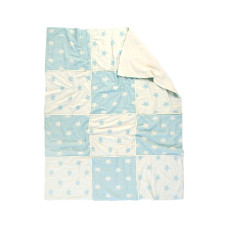 Плед мікроплюш Barine - Star Patchwork throw mint ментоловий 130*170