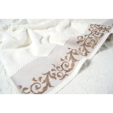 Рушник Irya Jakarli - New Queen ekru молочний 90*150