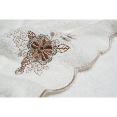 Рушник Irya - Laural ekru молочний 90*150