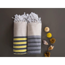 Рушник Irya Pestemal - Side sari жовтий 90*170