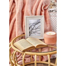 Набір постільна білизна з покривалом Karaca Home - Elsa somon 2020-1 лососевий євро