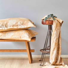 Постільна білизна Karaca Home сатин - Sadomia hardal гірчичний євро