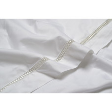 Постільна білизна сатин premium Lotus Home - Queena білий євро