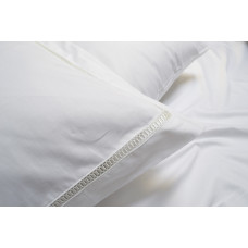 Постільна білизна сатин premium Lotus Home - Queena білий євро