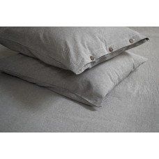 Простирадло з наволочками Lotus Home Washed Cotton - Antracite 260*280