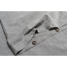 Простирадло з наволочками Lotus Home Washed Cotton - Antracite 260*280