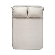 Простирадло з наволочками Lotus Home Washed Cotton - Kahve-bej 260*280