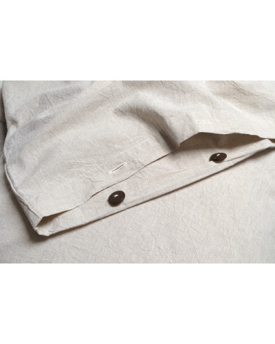 Простирадло з наволочками Lotus Home Washed Cotton - Kahve-bej 260*280