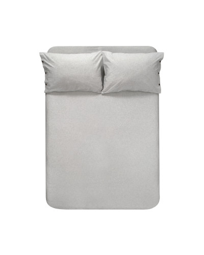 Простирадло з наволочками Lotus Home Washed Cotton - Light antracite 270*270