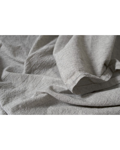 Простирадло з наволочками Lotus Home Washed Cotton - Light antracite 270*270