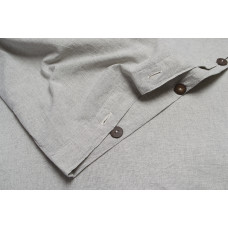 Простирадло з наволочками Lotus Home Washed Cotton - Light antracite 270*270