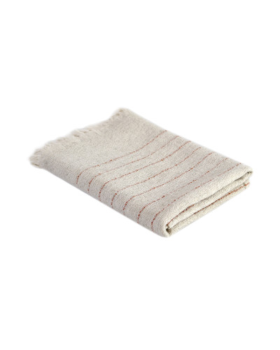 Рушник з льону Lotus Home - Line кораловий 50*90