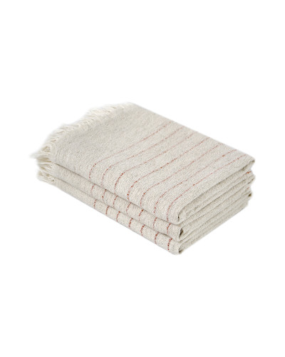 Рушник з льону Lotus Home - Line кораловий 50*90