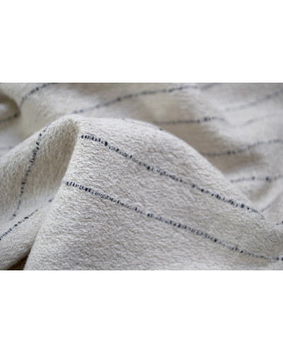 Рушник з льону Lotus Home - Line чорний 50*90