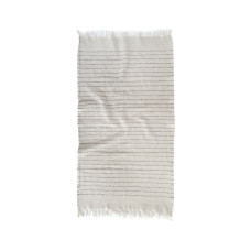 Рушник з льону Lotus Home - Line чорний 50*90