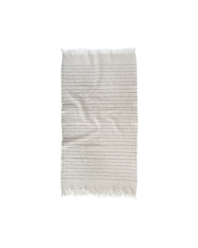 Рушник з льону Lotus Home - Line чорний 50*90