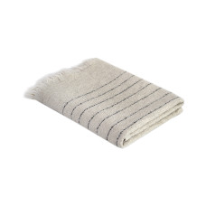 Рушник з льону Lotus Home - Line чорний 50*90