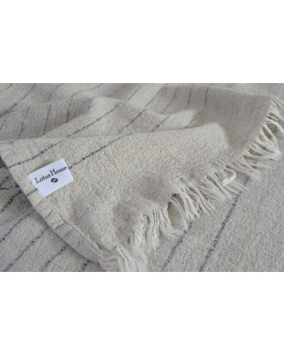 Рушник з льону Lotus Home - Line сірий 50*90