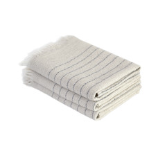 Рушник з льону Lotus Home - Line сірий 50*90