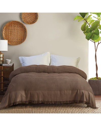 Покривало Lotus Home - Egi коричневий 240*260