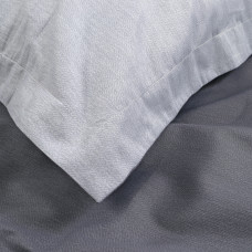 Постільна білизна сатин premium Lotus Home - Basic темно-сірий сімейний