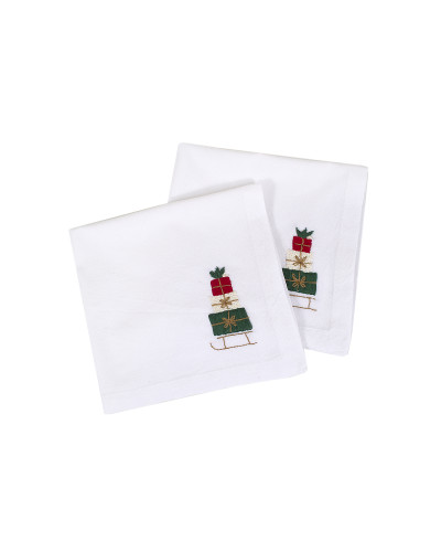 Набір столових серветок Lotus Home - Christmas Present 48*48 (2 од)