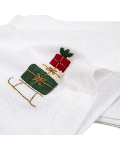 Набір столових серветок Lotus Home - Christmas Present 48*48 (2 од)