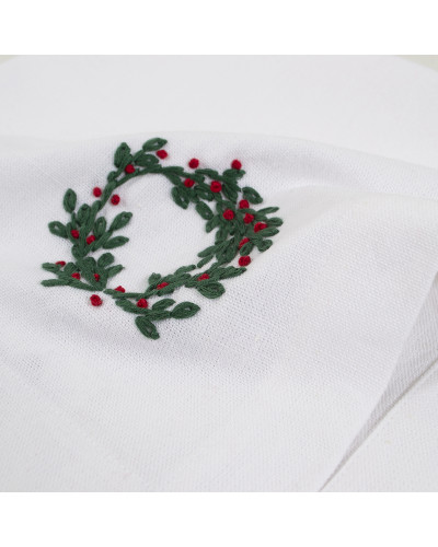 Набір столових серветок Lotus Home - Christmas Mistletoe 48*48 (2 од)