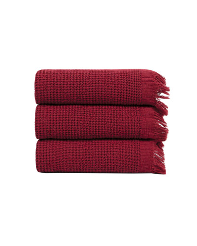 Набір рушників Lotus Home - Rius red червоний 30*50 (3 од.)