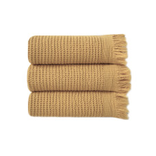 Набір рушників Lotus Home - Rius mustard гірчичний 30*50 (3 од.)