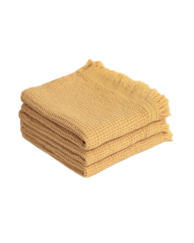 Набір рушників Lotus Home - Rius mustard гірчичний 30*50 (3 од.)