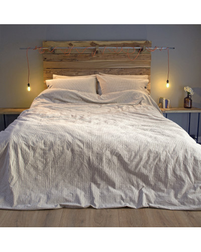 Постільна білизна Lotus Home Washed cotton - Daften kahve-bej євро