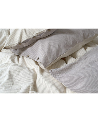 Постільна білизна Lotus Home Washed cotton - Daften kahve-bej євро