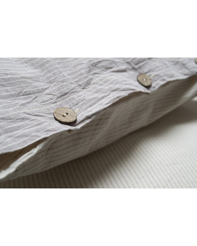 Постільна білизна Lotus Home Washed cotton - Daften kahve-bej євро
