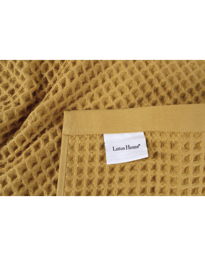Рушник Lotus Home - Waffle mustard гірчичний 50*90
