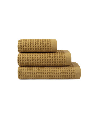 Рушник Lotus Home - Waffle mustard гірчичний 50*90