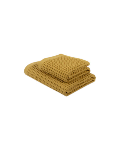 Рушник Lotus Home - Waffle mustard гірчичний 50*90
