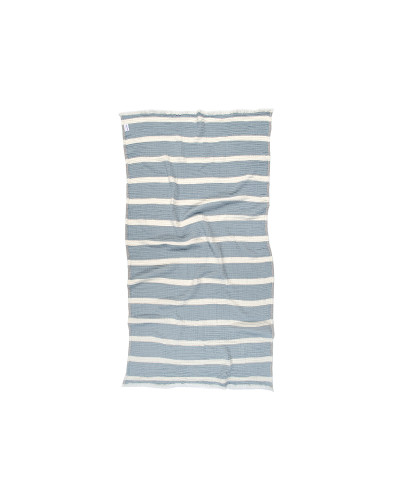 Рушник Lotus Home - Milana muslin beige-lead blue 80*160